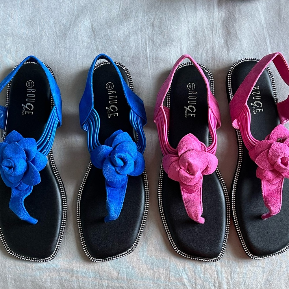 Rouge Vibrant Floral Sandals